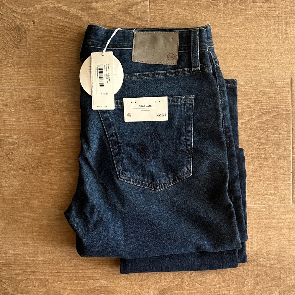 AG Adriano Goldschmied Men's Jeans - Dark Indigo NWT